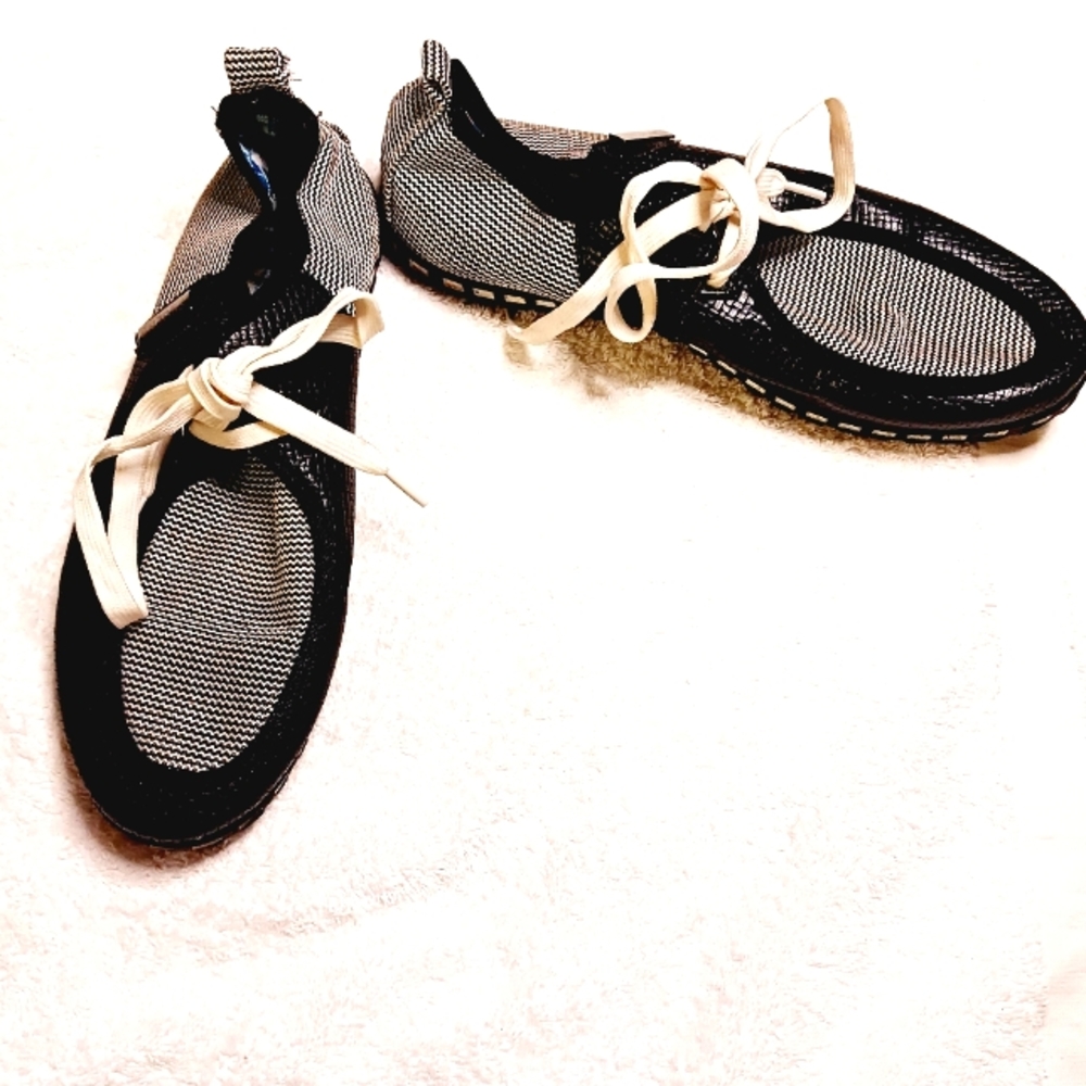 SHOENS Mens Oxford Shoes Loafer Casual Sneakers Black White Size 41 US‎ Size 8